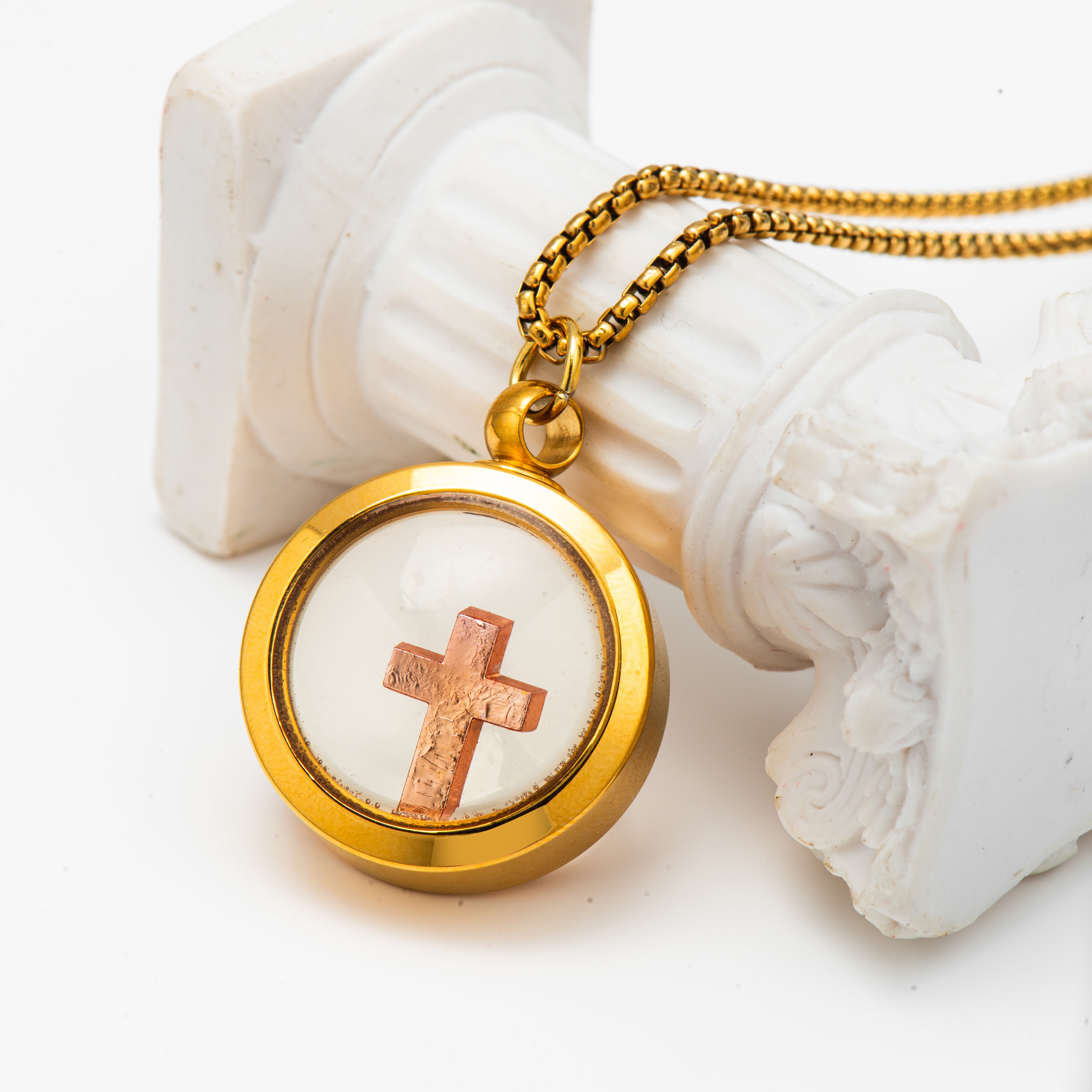 Floating Cross Necklace: The Cross of Hope